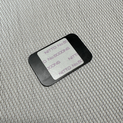 ◆ TUMIバッグ用◆ カスタムプレート DANGER マットブラック x 銀 ■ トゥミ 交換用 アメリカ空軍 3枚目の画像