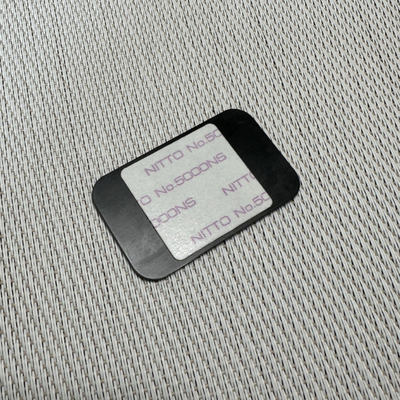 ◆ TUMIバッグ用◆ カスタムプレート DANGER マットブラック x 銀 ■ トゥミ 交換用 アメリカ空軍 3枚目の画像