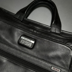 ◆ TUMIバッグ用◆ カスタムプレート DANGER マットブラック x 銀 ■ トゥミ 交換用 アメリカ空軍 5枚目の画像