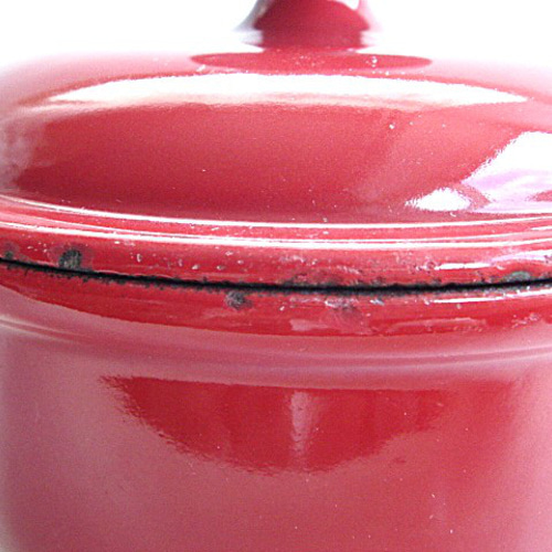 ル・クルーゼ ソースパン ウッドハンドル 14cm 赤 LE CREUSET レア