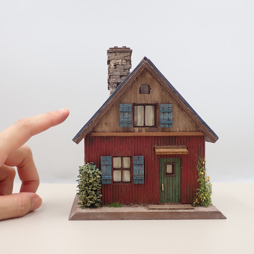 ちょころ　ミニチュアハウス Diy 木製ドールハウス中国町アーキテクチャドールハウスの