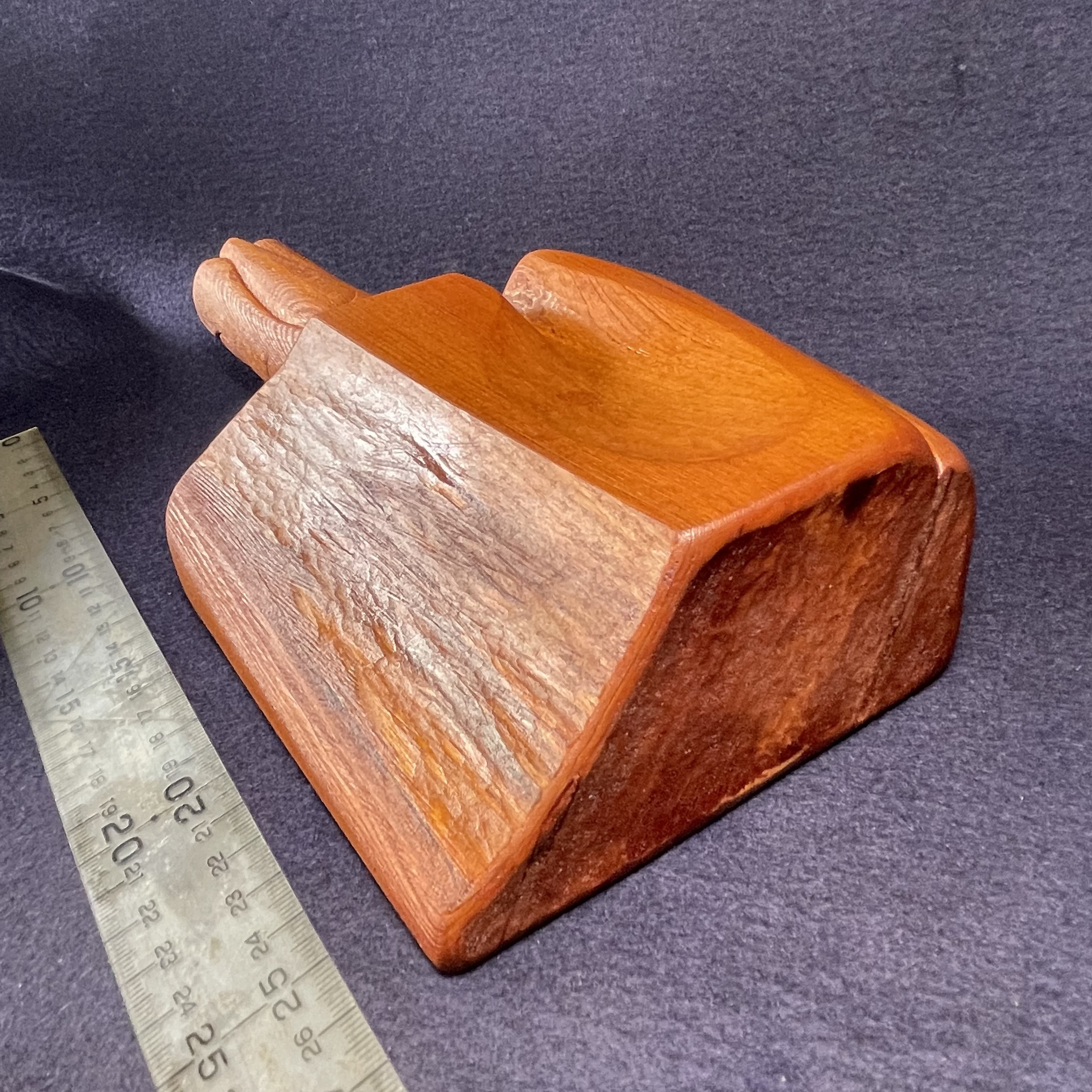 木彫 木槌(屋久杉•YK410)410g コーン(トークセン) 1木彫 柿渋 マッサージ  樹齢千年超え 「屋久杉」印可