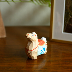 干支 午 馬 奈良一刀彫 畑村龍哉 ミニサイズ 正月飾り 木彫り 木地 ギフト 伝統工芸 4枚目の画像