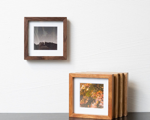 アメリカ製 手作り 写真立て 木製フォトブロック【M】Z16/5×7 プレゼント 記念品 写真立て – 縁の