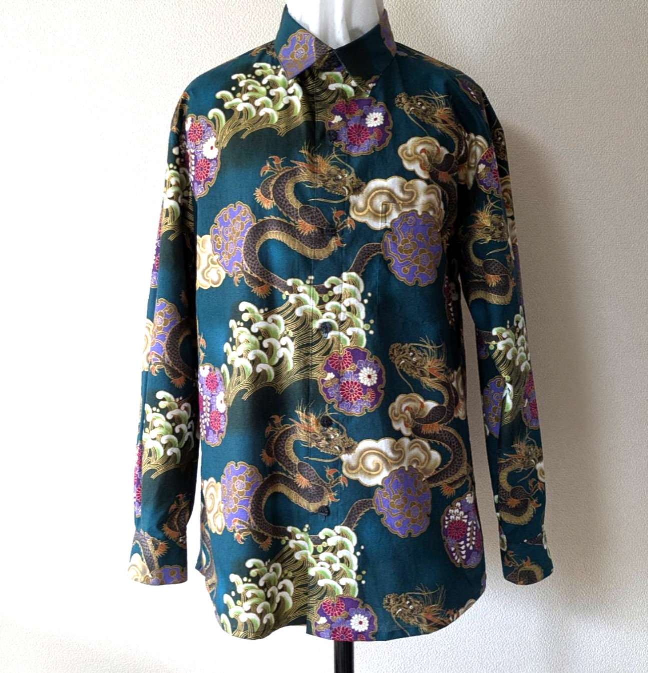 昇り龍　長袖シャツ　メンズL