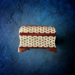 ペルシャの象嵌細工（寄木細工）小箱　長方形 M（14ｃｍ）【ハータムカーリー189】 7枚目の画像