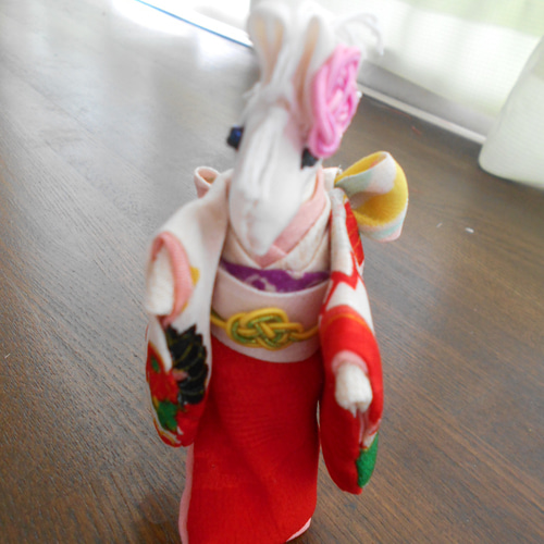 ☆2026年 午年 干支飾り ☆十二支 お着物馬【超早割お正月】 その他