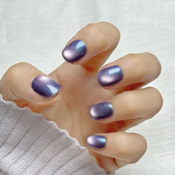 サイズオーダー】微粒子マグネットネイルチップ/うるちゅる