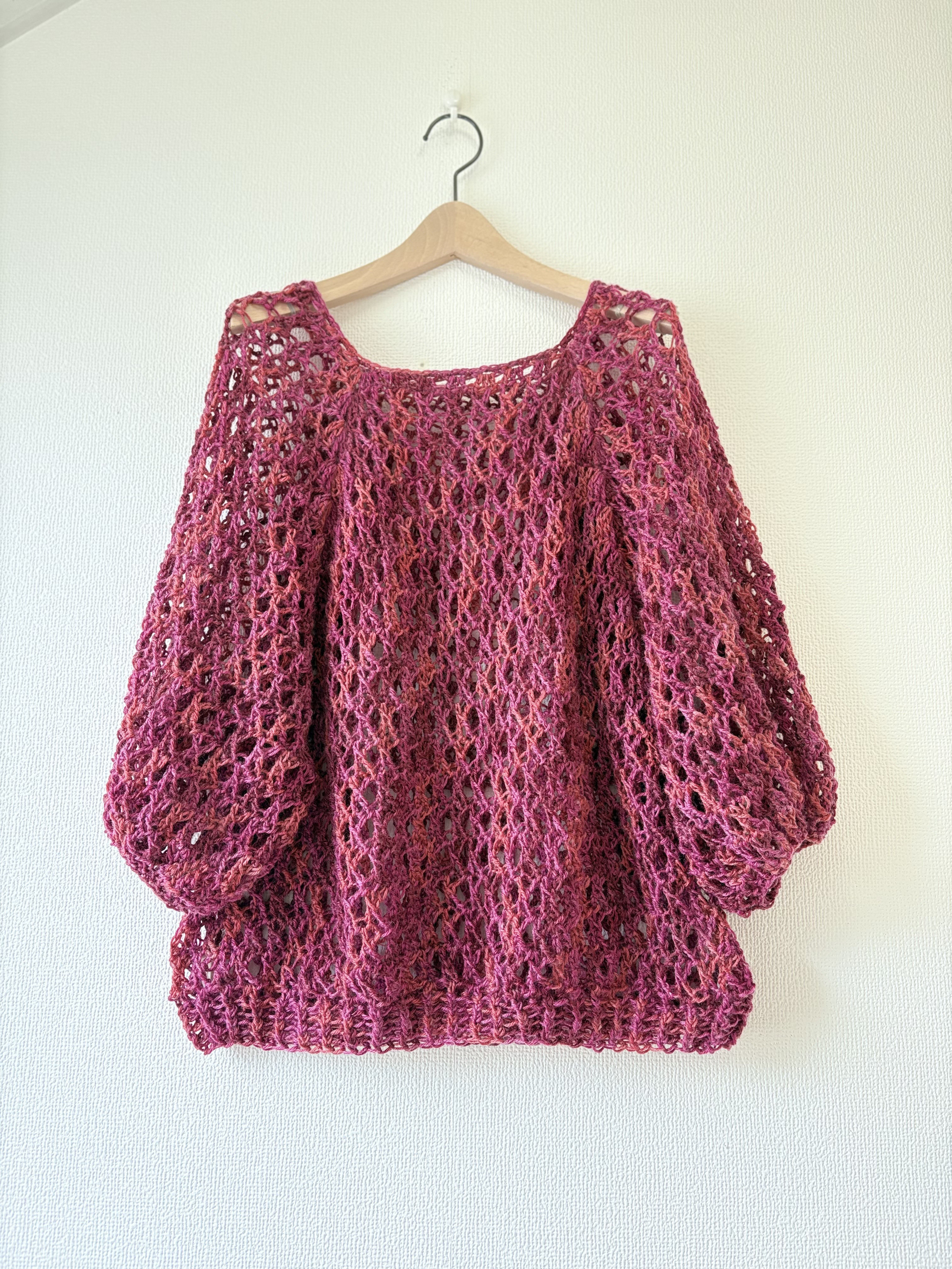 ‪☆handmade‪☆手編み ふんわりデザインニット