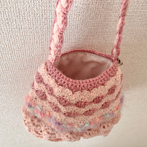 MEHRY MU ロープ編みハンドバッグ　ピンク 数量限定】 MEHRY YouTube - Crochet | 2) (Part Tutorial Bag Rose