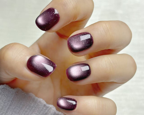 新春SALE】ネイルチップ マグネットネイル ベリーショートラウンド