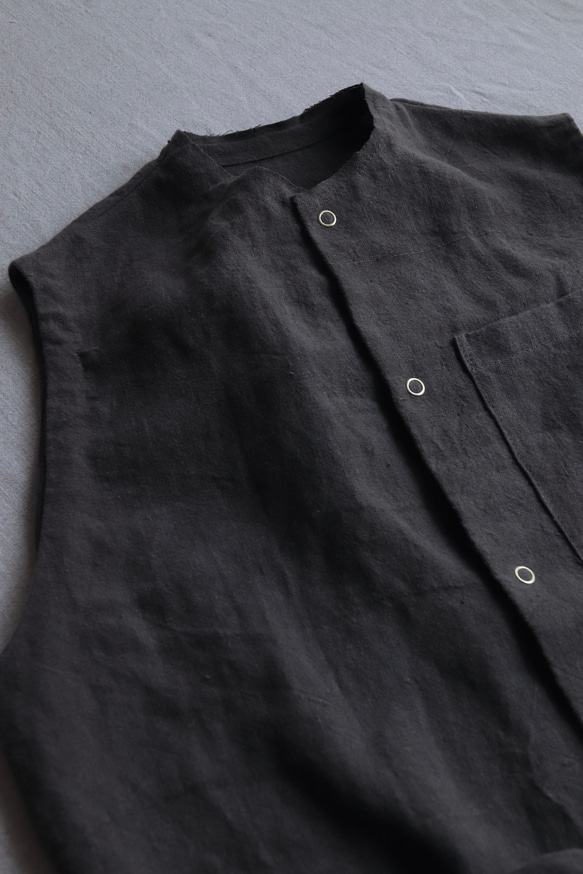 ＜受注生産＞大人のツナギ〜リネンのコンビネゾン 5枚目の画像