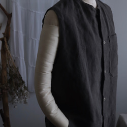 ＜受注生産＞大人のツナギ〜リネンのコンビネゾン 2枚目の画像