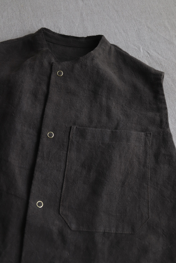 ＜受注生産＞大人のツナギ〜リネンのコンビネゾン 3枚目の画像