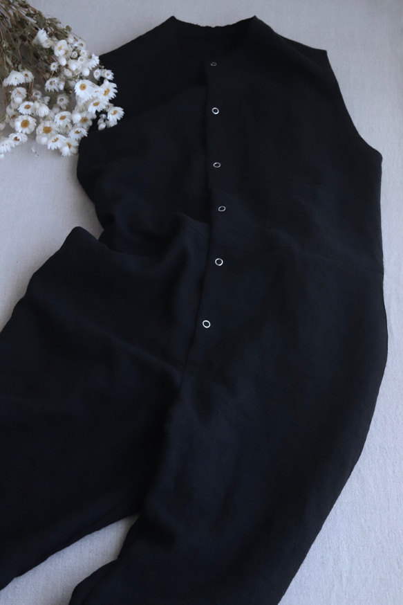 ＜受注生産＞大人のツナギ〜リネンのコンビネゾン 11枚目の画像