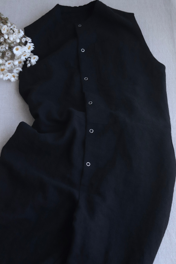 ＜受注生産＞大人のツナギ〜リネンのコンビネゾン 15枚目の画像