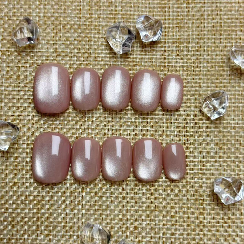 春色フェア】ネイルチップ マグネットネイル ベリーショートラウンド