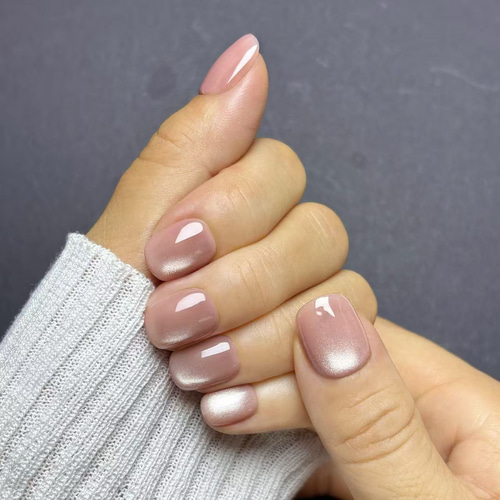 秋色セール】ネイルチップ マグネットネイル ベリーショートラウンド