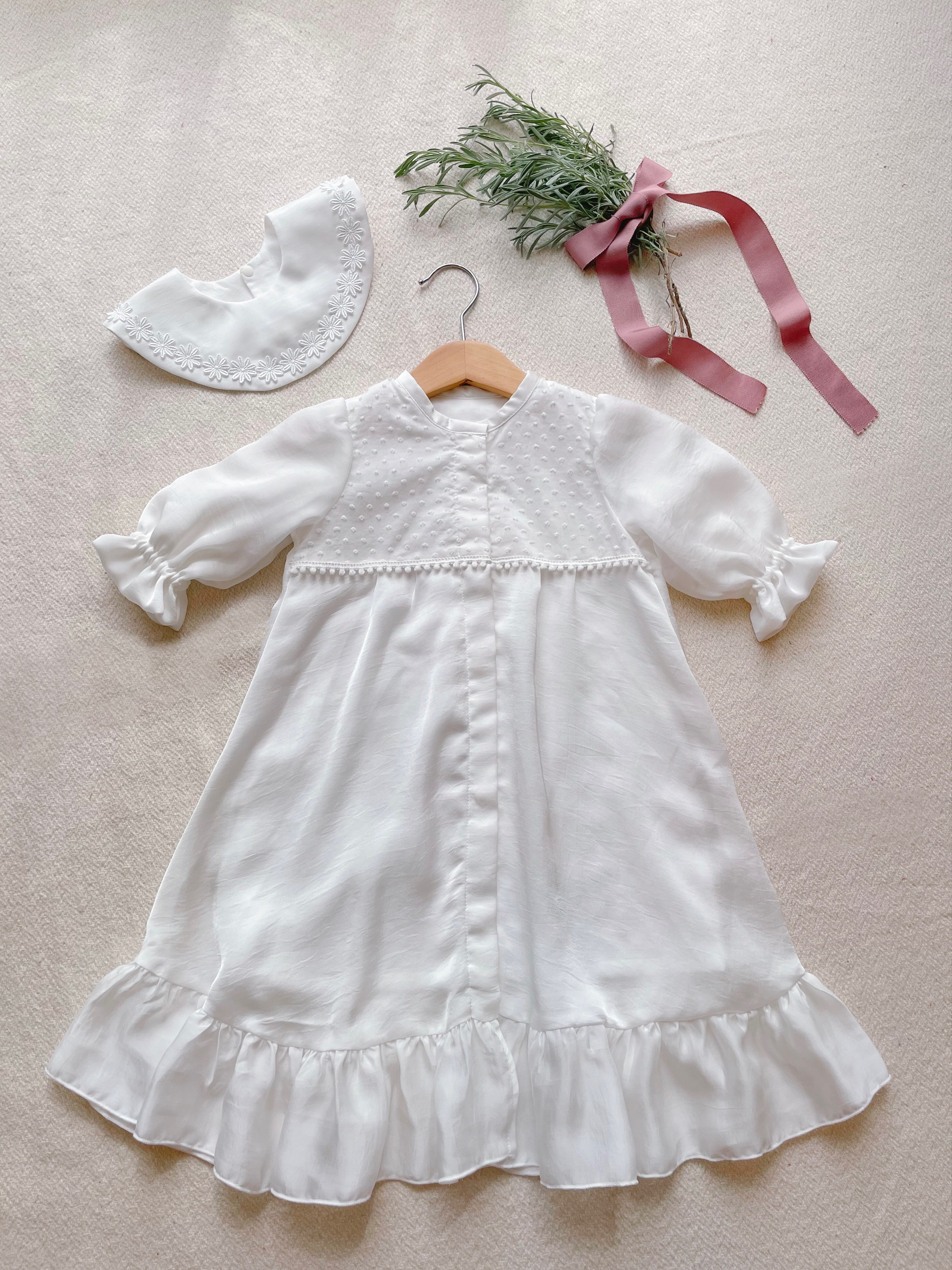 《オーダーメイド》ベビードレス/セレモニードレスお作りします✨オプションでボンネットやスタイもセットに✨