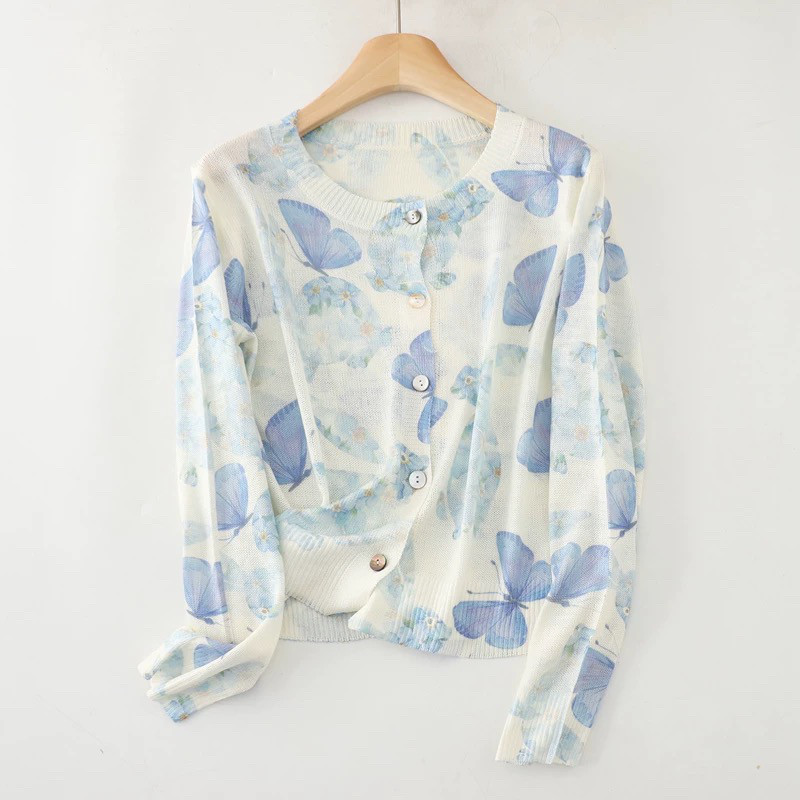 ウール混 薄手 カーディガン レディース トップス 長袖 レディース