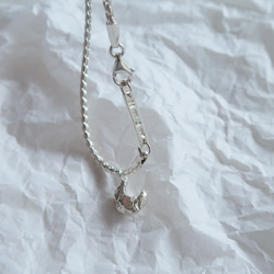 925純銀 月亮 礦石 斜紋鍊 客製化刻字 手鍊 免費送禮包裝 第7張的照片