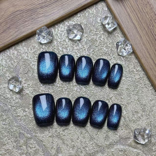 秋色セール】ネイルチップ マグネットネイル ショートスクエア ワン