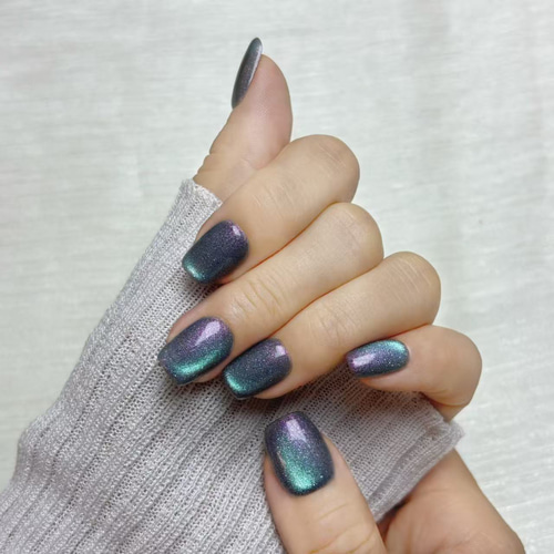 秋色セール】ネイルチップ マグネットネイル ショートスクエア ワン