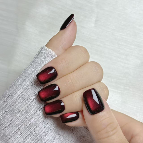 新春SALE】ネイルチップ マグネットネイル ショートスクエア ワン