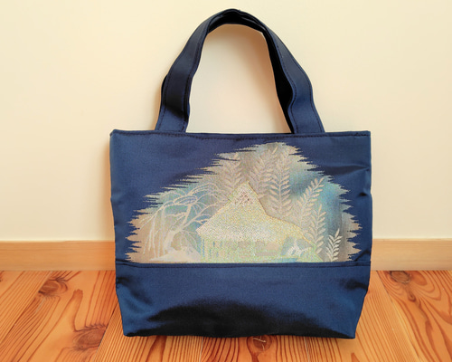 帯のミニトートバッグ＊着物リメイク Obi mini tote bag *Kimono