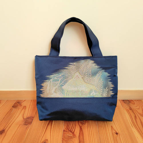 帯のミニトートバッグ＊着物リメイク Obi mini tote bag *Kimono