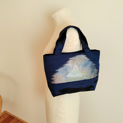 帯のミニトートバッグ＊着物リメイク Obi mini tote bag *Kimono