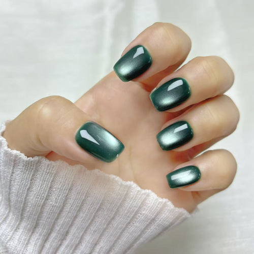 新春SALE】ネイルチップ マグネットネイル ショートスクエア ワン