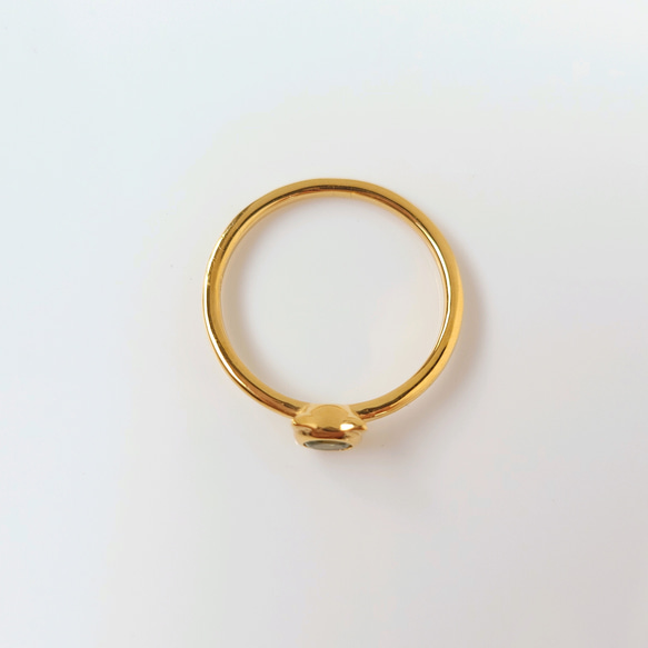 【選べる10種の天然石】ちびねこちゃんの天然石リング　ピンキーリングにも 9枚目の画像