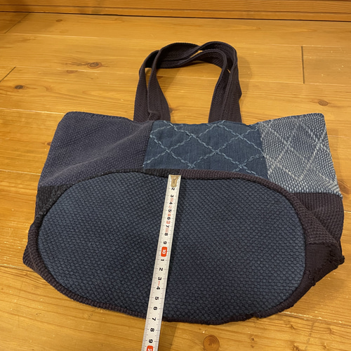 剣道着 リメイク トートバッグ パッチワーク トート ショルダー 小判底