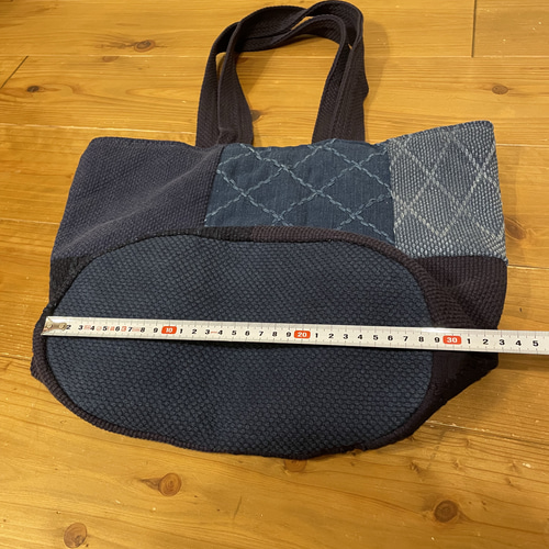 剣道着 リメイク トートバッグ パッチワーク トート ショルダー 小判底