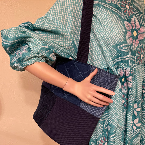 剣道着のトートバック(A4サイズ)パッチワーク柄 剣道着のトートバック