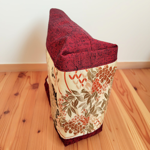 花柄帯のトートバッグ＊着物リメイク Floral Obi Tote Bag *Kimono