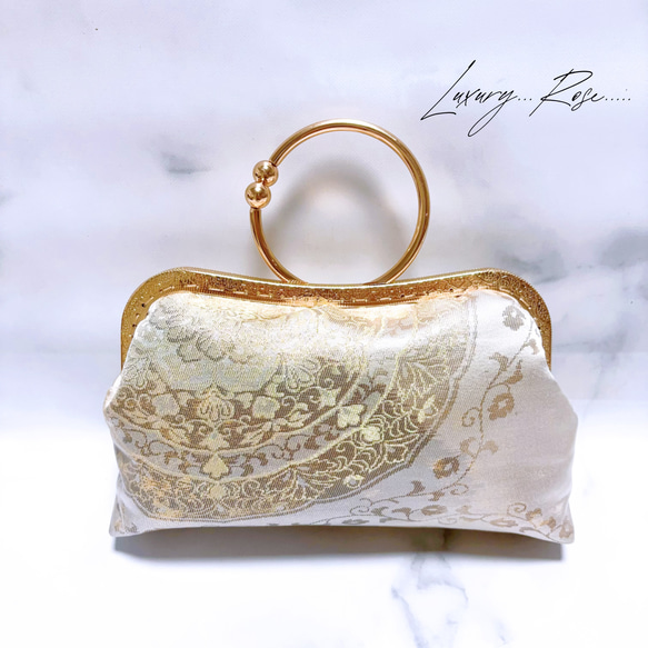 9月新作！気品漂う優しいゴールドオーロラ引箔加工【宝相華柄】最高級