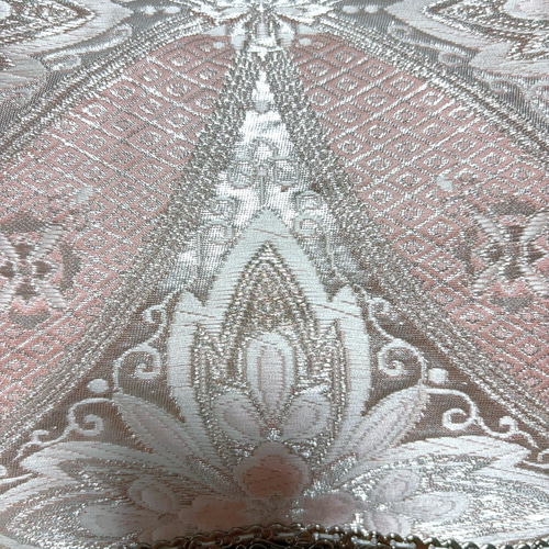 9月新作高貴ピンクパール♡格高い濃密刺繍の最高級西陣帯地！人気の