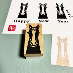 消しゴムはんこ／馬Thanks! はんこ・スタンプ ねこ×はん 通販 10810032