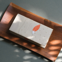 キツネ長財布　オーストリッチ 2枚目の画像