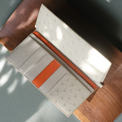 キツネ長財布　オーストリッチ 6枚目の画像