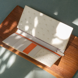 キツネ長財布　オーストリッチ 3枚目の画像