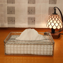 ステンドグラス　ティッシュボックスケース ステンドグラス ティシュケース ステンドグラス テッシュBOX