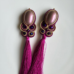 ソウタシエ フラメンコ アクセサリー セット グリーン ピアス（フック