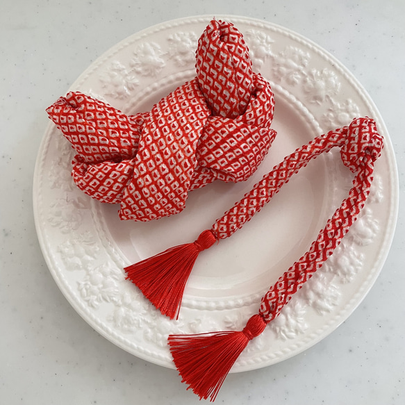 七五三 成人式　鹿の子ちんころ　1セット 七五三 髪飾り かのこ ちんころセット ヘッドドレス