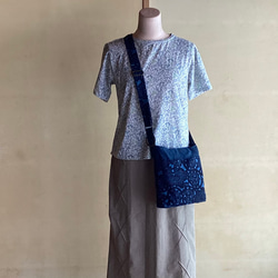 柿渋染めのパッチワークのトートバッグ (1) トートバッグ ひだまり