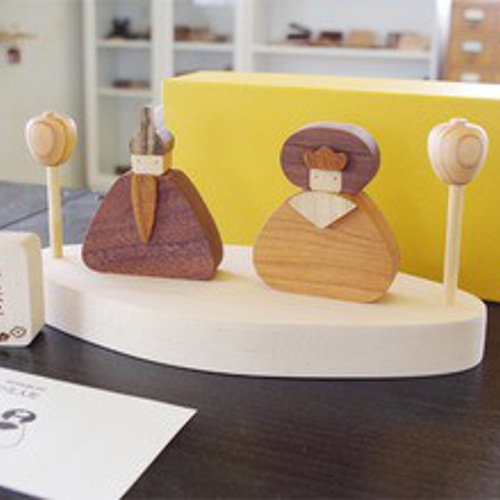 ASAHIKAWA CRAFT 木製ひな人形　ひな 木製ひな人形[旭川クラフト] ひな人形・雛飾り tek 通販 19827762