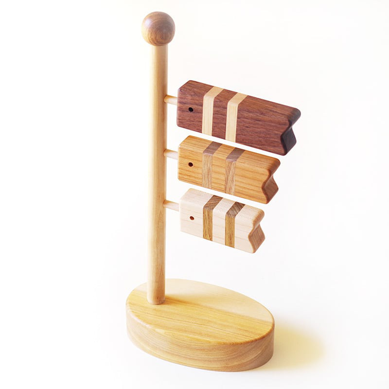 木製こいのぼり[旭川クラフト]