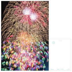 大曲」10号割物花火 B1サイズポスター B1-OM-001 写真・グラフィック